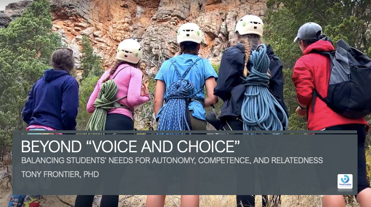 Keynotes and workshops for educators: Beyond voice and choice